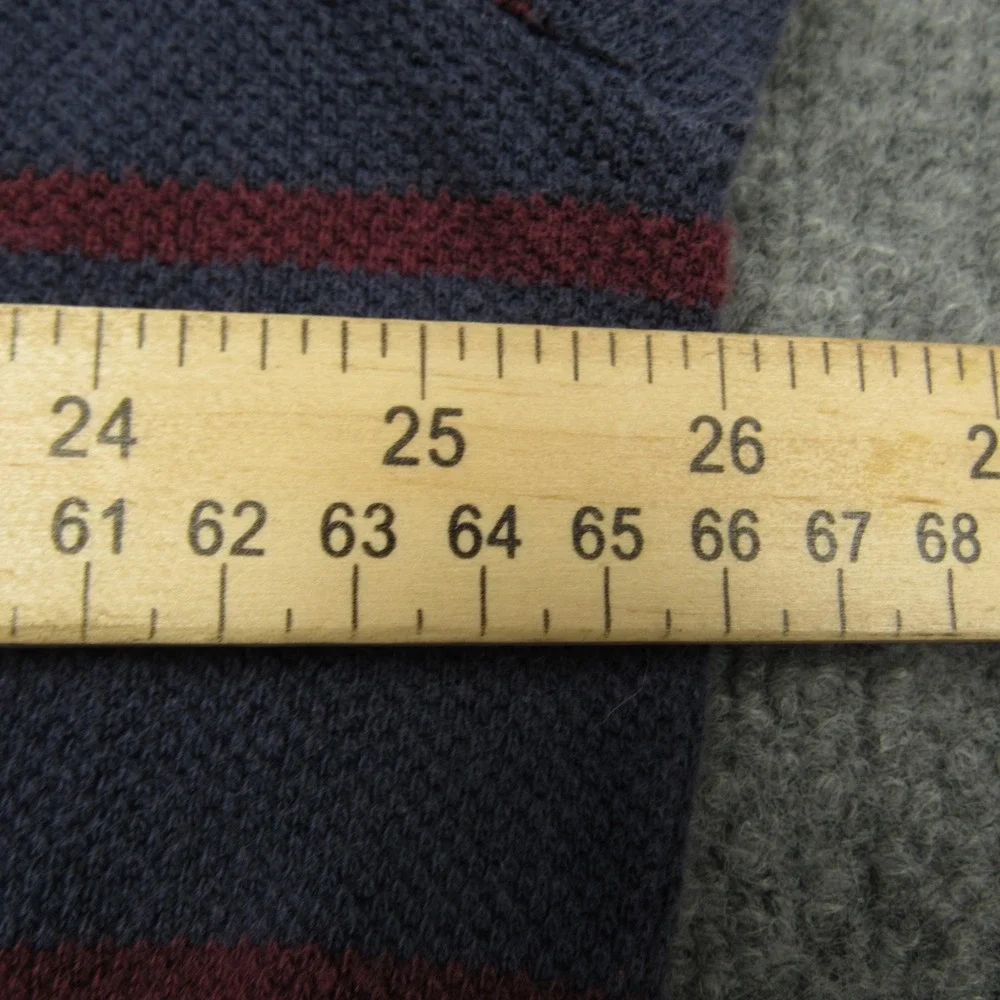 Polo Ralph Lauren Polo Shirt Mens 2XL Big Navy Red Striped Pique Short Sleeve‎
